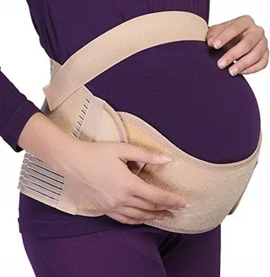 Produktbild von Famanu Schwangerschaftsbauchband - Rückenstütze, Bauchband, Schwangerschaftsgurt L