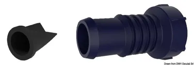 Image de Raccord droit pour tuyau 3/4" - 1" avec clapet anti-retour - Osculati 16.491.91