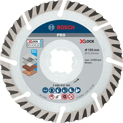 Produktbild von PRO Multi Material X-LOCK Diamanttrennscheibe, 125 x 22,23 mm