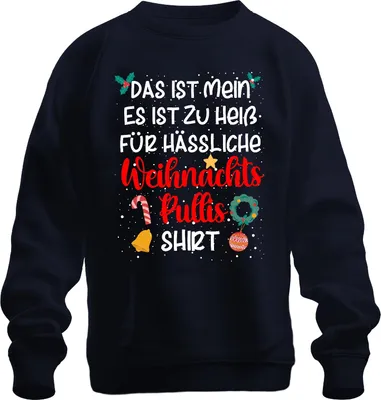 Produktbild von Ugly Christmas Familie Weihnachtsoutfit - Weihnachten Xmas Christmas Uni Pullover, Navy, 3XL