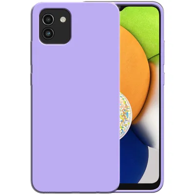Immagine prodotto di Smartphonica Custodia in silicone per Samsung Galaxy A03 con interno morbido - Viola