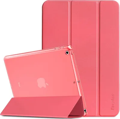 Produktbild von EasyAcc iPad 9.7 Hülle Ultradünn Transluzent Wassermelonenrot