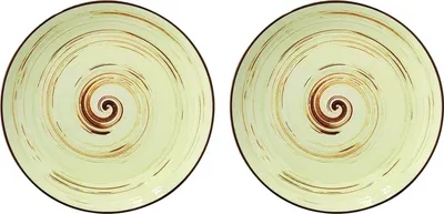 Produktbild von Wilmax Teller 25.5 cm Pistazie Porzellan 2er Set WL-669114/A2