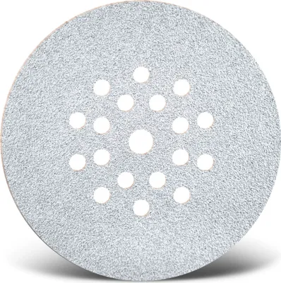 Produktbild von MENZER White Klett-Schleifscheiben, 225 mm, 19-Loch, f. Trockenbauschleifer, Normalkorund (25 Stk.) K100