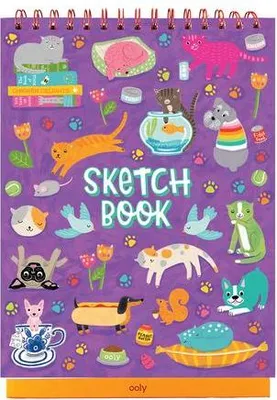 Immagine prodotto di Ooly sketchbook Pets At Play - libro da colorare in piedi per bambini
