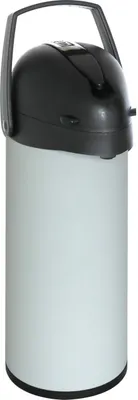 Image de Thermos à pompe en acier inoxydable, 1,9 litre, gris clair, Ø 13 x H 36,5 cm, cafetière