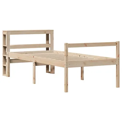 Obrázek produktu pro Postel s čelem pro seniory 90 x 190 cm masivní borovice