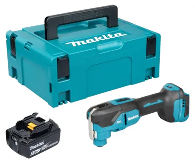 Image de Outil multifonction sans fil Makita DTM 53 T1J 18 V OIS / Starlock Brushless + 1 batterie 5,0 Ah + Makpac - sans chargeur