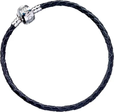 Image de Bracelet à breloques en cuir noir Harry Potter à taille réglable