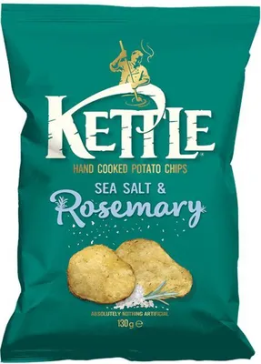 Produktbild von Kettle Chips Sea Salt & Rosemary 130g