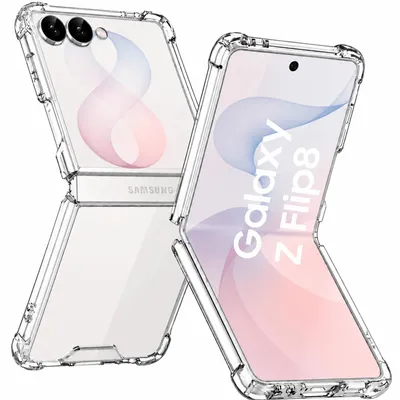 Produktbild von Hülle für  Samsung Galaxy Z Flip 8 - Stoßfeste Rückseite Transparent Handyhülle Kratzfest Schutzhülle Phonillico®