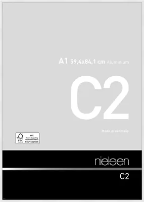 Produktbild von nielsen Aluminium Bilderrahmen C2, 59,4x84,1 cm (A1), Weiß Glanz