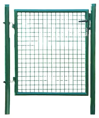 Zdjęcie produktu dla Brama wejściowa – stal ocynkowana – trwała – 106 x 6 x 145 cm
