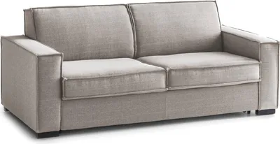 Produktbild von Schlafsofa Addolorata, 3-Sitzer-Sofa, 100%  Italy, Wohnzimmersofa mit drehbarer–ffnung, aus gepolstertem Stoff, mit schmalen Armlehnen, Cm 200x95h90, Turteltaube