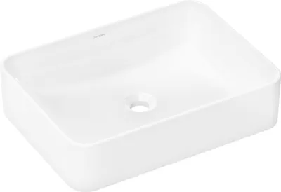 Immagine prodotto di hansgrohe Xuniva Q lavabo à poser, SmartClean, sans trop-plein, sans trou pour robinet, 550x400mm, blanc, 61075450, 61075450