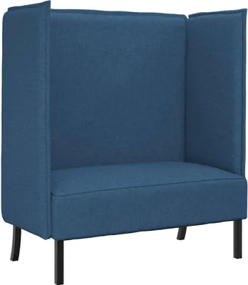 Produktbild von vidaXL Hoher Rücken Sofa 101cm Blau Stoff