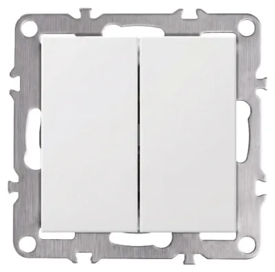 Produktbild von Doppelschalter Toolight Oste Jnh007-W White
