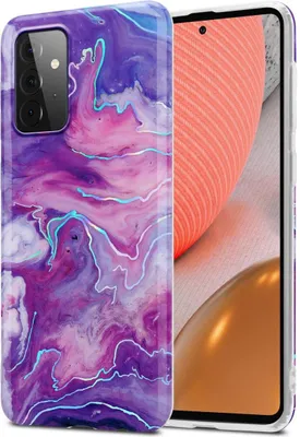 Obrázek produktu pro Cadorabo Protective Case for Samsung Galaxy A72 4G / 5G Case in Purple TPU Obal na mobilní telefon