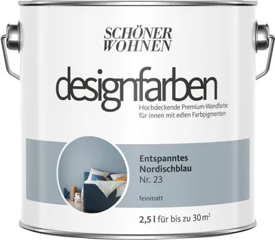 Produktbild von Schöner Wohnen Designfarben 2,5 Ltr. Entspanntes Nordischblau Nr. 24