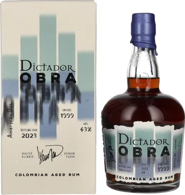 Produktbild von Dictador OBRA VINTAGE 24 Years Old AMERICAN OAK CASK Rum 1999 43% Vol. 0,7l in Geschenkbox