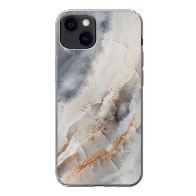 Produktbild von MuchoWow® Handyhülle Schutzhülle Hülle für iPhone 13 Natursteine - Mineralien - Muster Silikon Softcase Handy Hülle - Karteninhaber