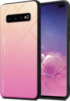 Immagine prodotto di Cadorabo custodia per Samsung Galaxy S10 PLUS cover protettiva in nero custodia per cellulare TPU custodia cover vetro temperato