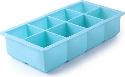 Image de Moule à glaçons Ibili XL, en silicone, 21,5 x 11,5 x 5 cm, bleu