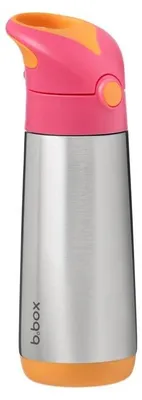 Image de B.box Thermos à boire avec paille 500 ml rose orange