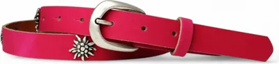 Produktbild von FRONHOFER Trachtengürtel für Damen mit Edelweiß aufgenietet, 2,5 cm