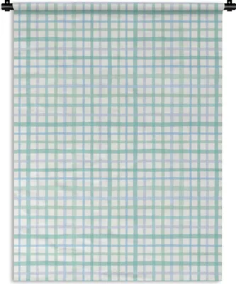 Produktbild von MuchoWow® Wandteppich Wandbehang Pastell - Muster - Blau 150x200 cm Tapisserie Dekoration Wandtuch - Wandaufhängung - Moderner
