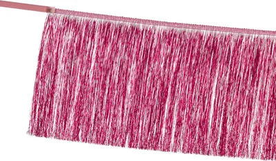 Produktbild von Girlanden mit Fransen rosa (Party - Banner)