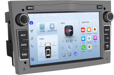 Produktbild von Android Radio Carplay Für Opel Astra H Corsa Mervia Zafira B Vivaro 2+64GB Bluetooth GPS Navi RDS DAB+