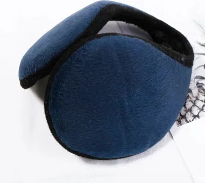 Produktbild von CHPN – Ohrenwärmer – Fleece-Ohrenwärmer für Wintersport, Wandern und Radfahren – hält Sie warm bei Kälte – Uni – Blau – in dunkelblauer Farbe – kalte Ohren – warme Ohren