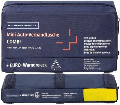 Produktbild von Verbandtasche Mini3in1 DIN 13164+Warndreieck+Weste, 1 St