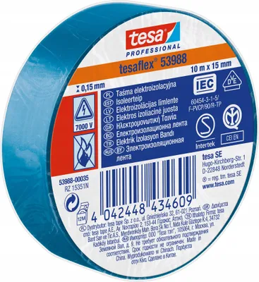 Immagine prodotto di Nastro isolante elettrico 5000v pcw 10m:15mm blu (h5394702)