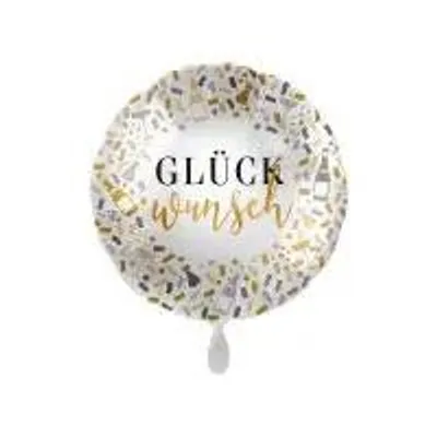 Produktbild von amscan Standard Hello Glückwunsch Folienballon PL40 verpackt 43cm