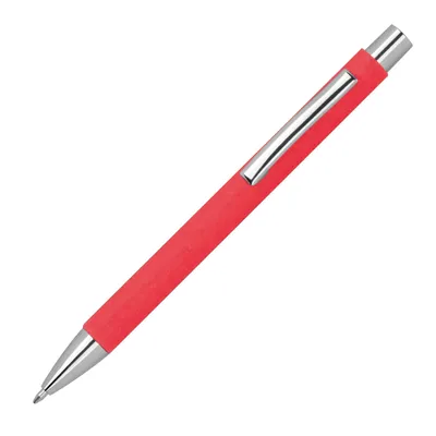 Produktbild von 10 Kugelschreiber aus Papier / Farbe: rot