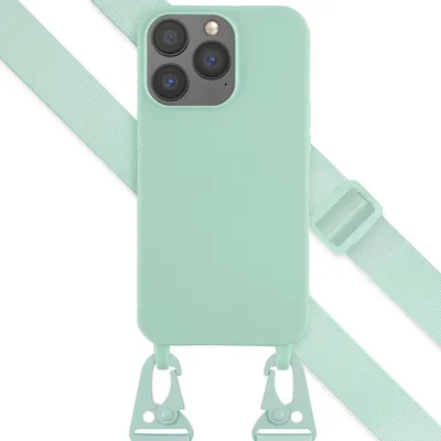 Produktbild von Selencia SilikonHülle mit abnehmbarem Band iPhone 13 Pro - Türkis