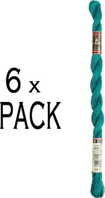 Immagine prodotto di 6x filato perline DMC misura 8, 25 m, 115AR/8-991, PU