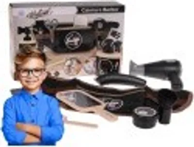 Produktbild von Spielzeug Friseurset für Kinder, Föhn mit Licht & Geräuschen, Friseurgürtel, umfangreiches Zubehör