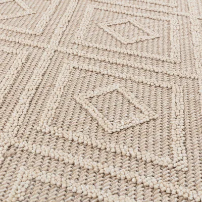 Produktbild von Villa Möbel Pativa Bettumrandungs-Teppich Set Beige, Grösse:2 x 80x150 cm + 1 x 80x250 cm