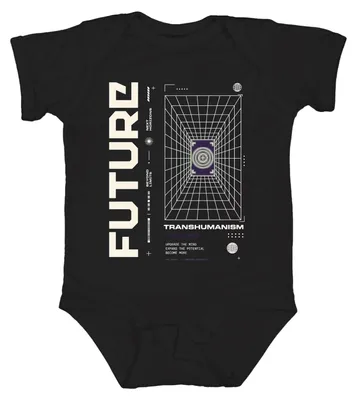Image de Amélioration transhumaniste du futur : L'esprit, le Japon, la singularité de l'an 2000, le corps du bébé. Schwarz, 6/12