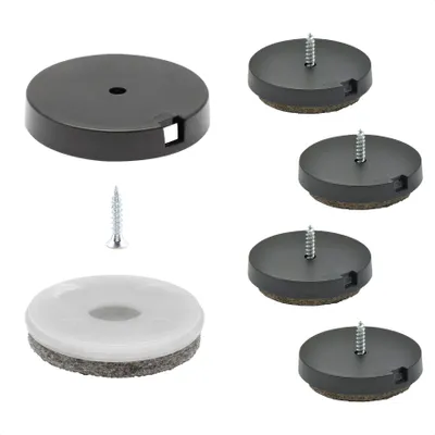 Produktbild von WAGNER QuickClick® Filzgleiter ULTRASOFT - zum Schrauben, je 4x Basis & Schraube & Einsatz Ø 40 mm, DE Ware - 15808700