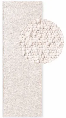 Produktbild von Ted Baker Kurzflor Teppich Läufer Portobello, Creme, handgemacht, weich