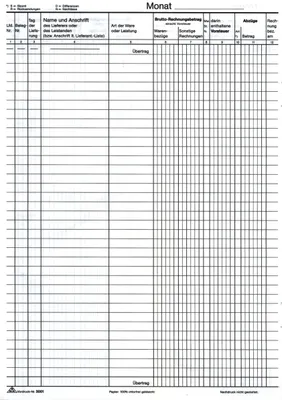 Produktbild von Formularbuch Wareneingangsbuch A4 VE=10x40 Blatt