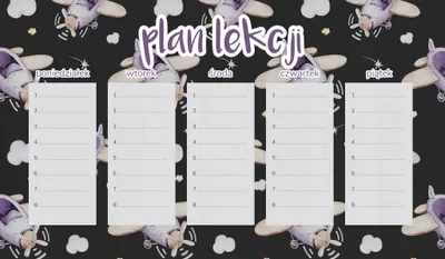 Obrázek produktu pro Plán výuky na ledničku, magnetický, 30 x 17,5 cm