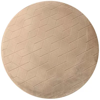 Produktbild von STRADO runder Teppich Kaninchen 3D Plüschweich wie ein Kaninchen, rutschfest, 150 cm, Beige