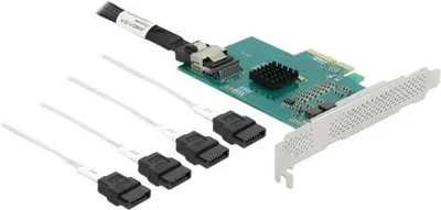 Image de DELOCK PCI Express x4 Karte zu 4 x SATA 6 Gb/s RAID u. Hyper