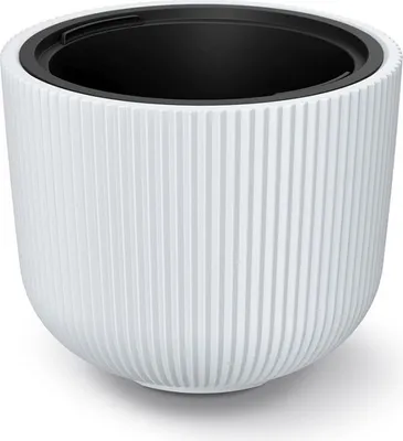 Produktbild von Blumentopf - rund Milly Innen- und Außenbereich Pflanzgefäß Pflanztopf aus Kunststoff 391 mm Farbe Weiß