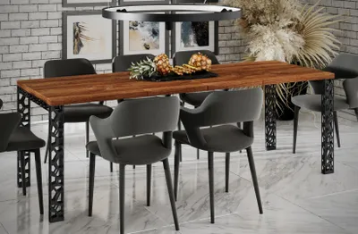 Image de Endo-Moebel Table de salle à manger Matio 130cm - 265cm extensible Table de cuisine en bois (chêne Stirling)